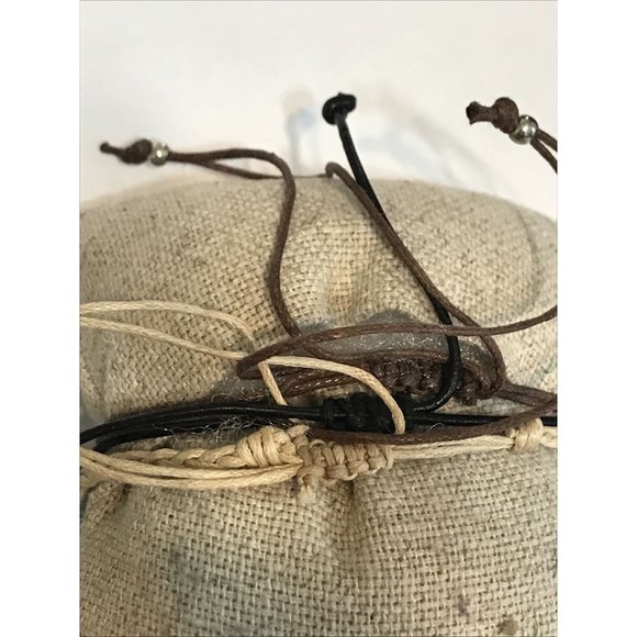 Dream Big Dreams bracelets sliders‎ blue pearl beads Cord Adjustable - Picture 3 of 4